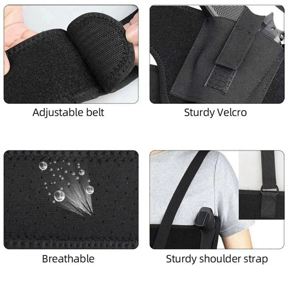 Concealed Carry Shoulder Holster – Universal Fit, Quick Draw, All-Day Comfort